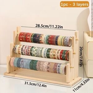 Wooden Holder for Stickers/Washi Tape NWT